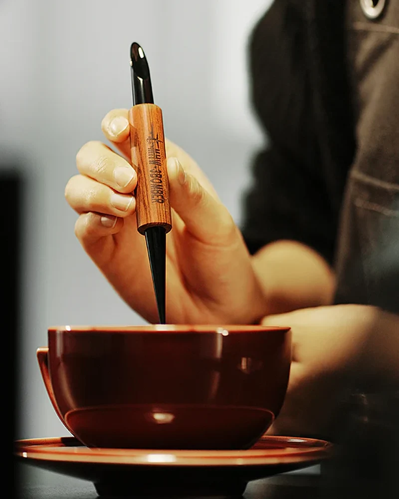 MHW-3BOMBER Coffee Art Needle 152mm (Black/Red Rosewood)
