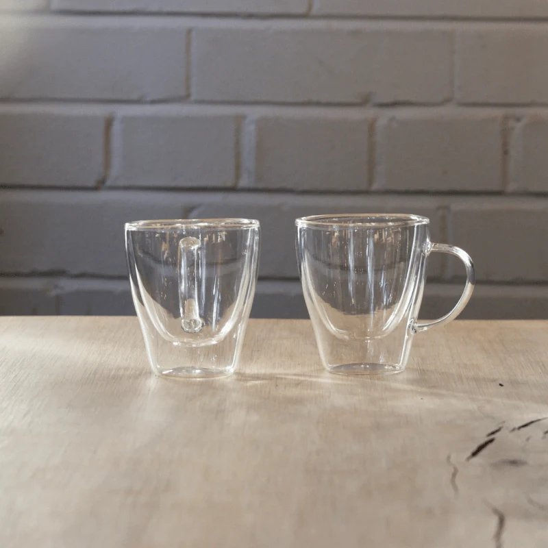 Ensemble de 2 Tasse Espresso en verre Grosche Turin