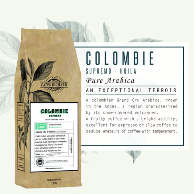 Cafés Richard | Coffee Colombia IGP Rainforest Coffee Beans