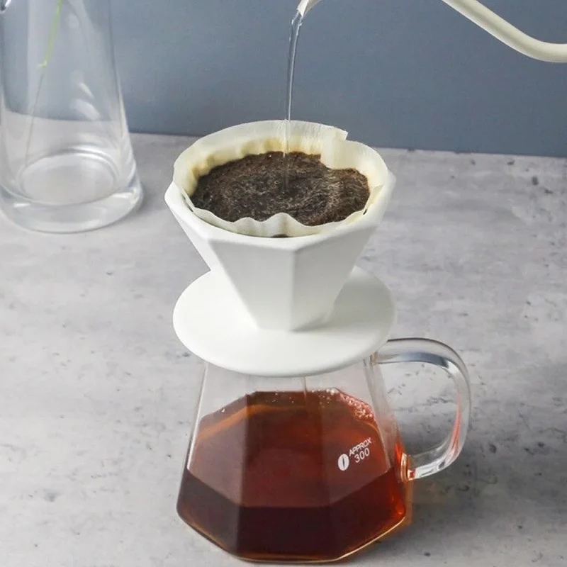 Barista Ceramic Coffee Filter Cup Driper 1-2 cups & 3-4 cups