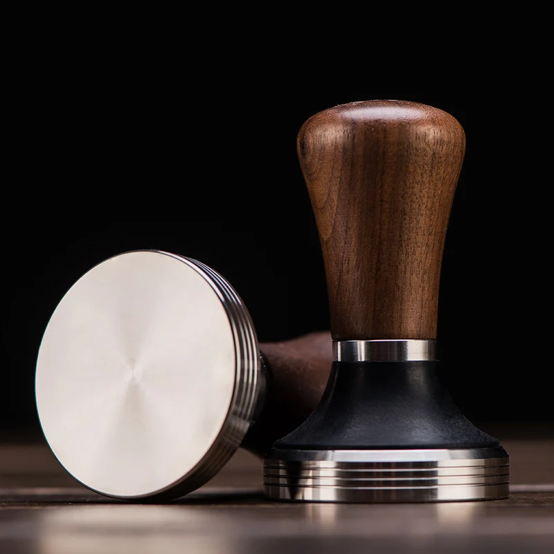 Coffee Wooden Handle Tamper + Holder set 58mm
