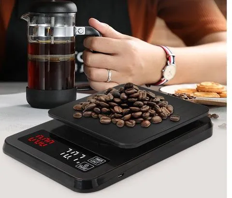 Barista Space Electronic 3Kg LCD Digital Drip Coffee Scale with Timer