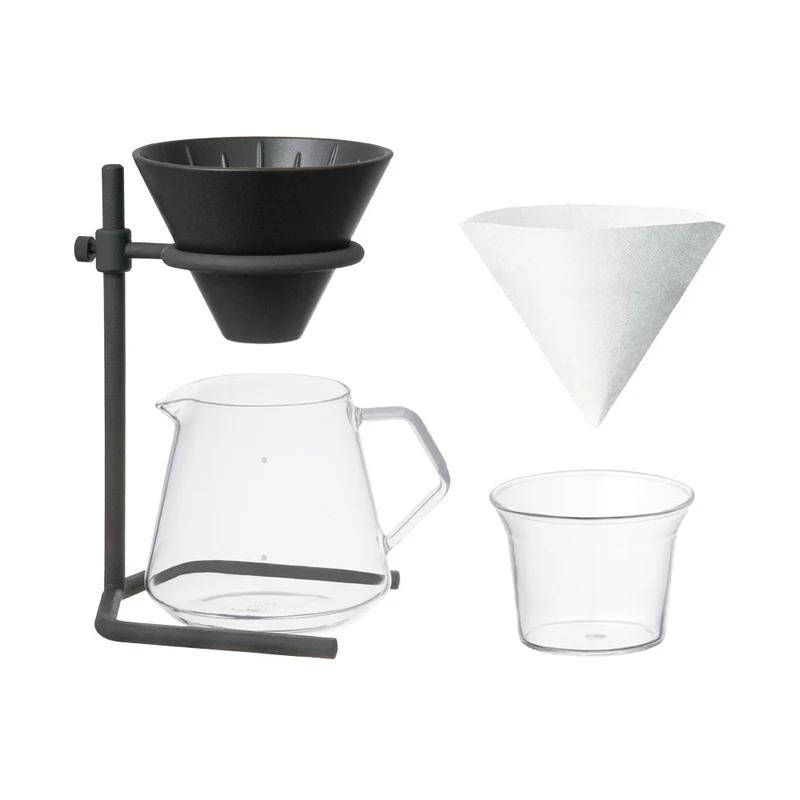 Kinto - Kit Station Slow Coffee Style noir 4 tasses