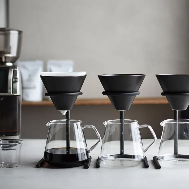 Kinto - Kit Station Slow Coffee Style noir 4 tasses