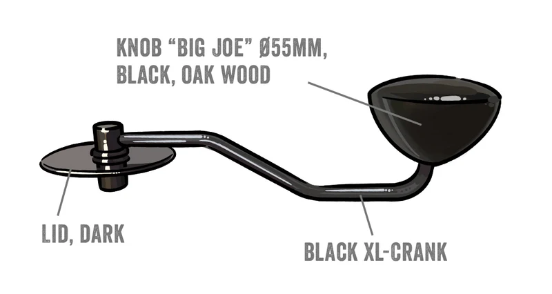 Comandante Black Crank Part N° 1523
