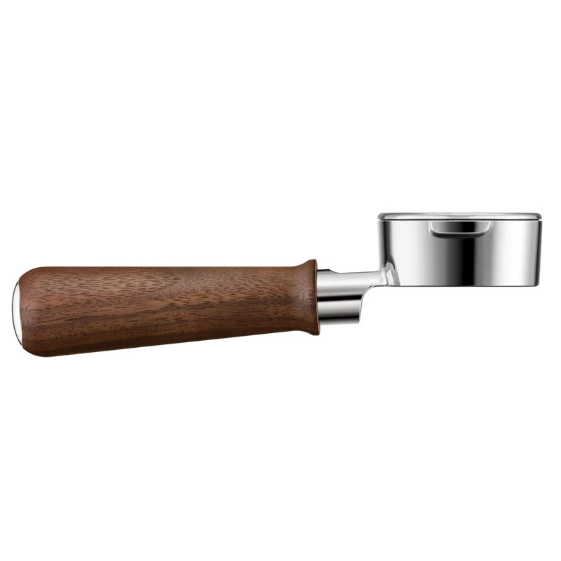 Breville Porte-filtre sans fond Naked : 58 mm, acier inoxydable, poignée en noyer
