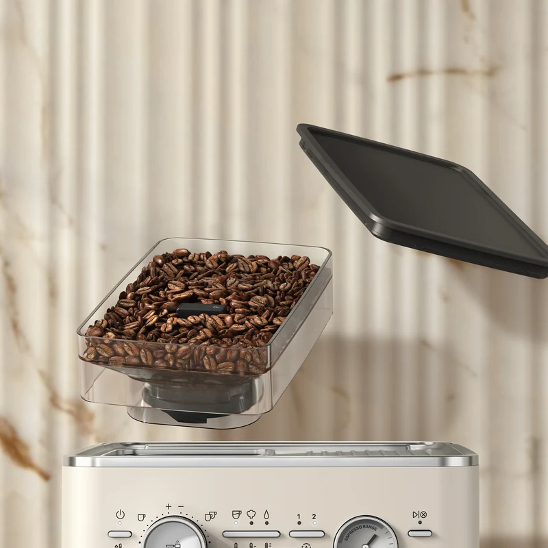 KitchenAid KES6551 — Machine à espresso semi-automatique avec moulin intégré, porte-filtre 58 mm, acier inoxydable