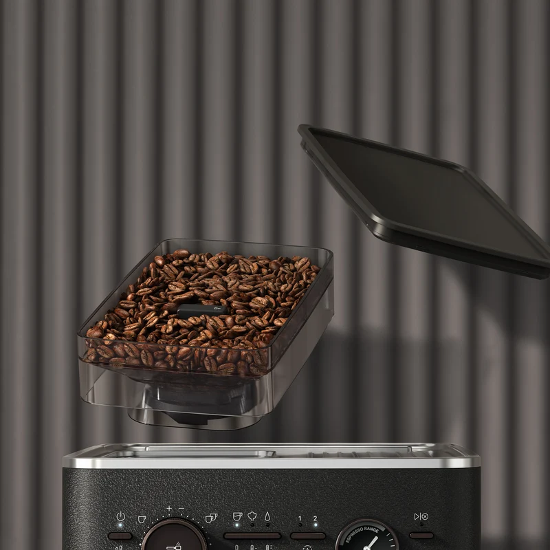 KitchenAid KES6551 — Machine à espresso semi-automatique avec moulin intégré, porte-filtre 58 mm, acier inoxydable