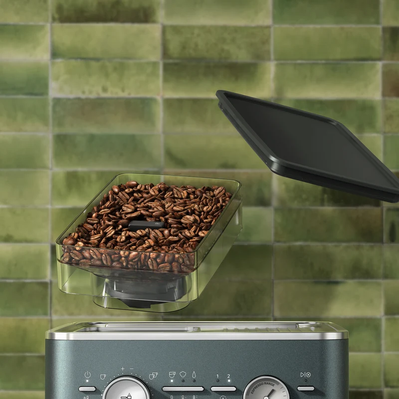KitchenAid KES6551 — Machine à espresso semi-automatique avec moulin intégré, porte-filtre 58 mm, acier inoxydable