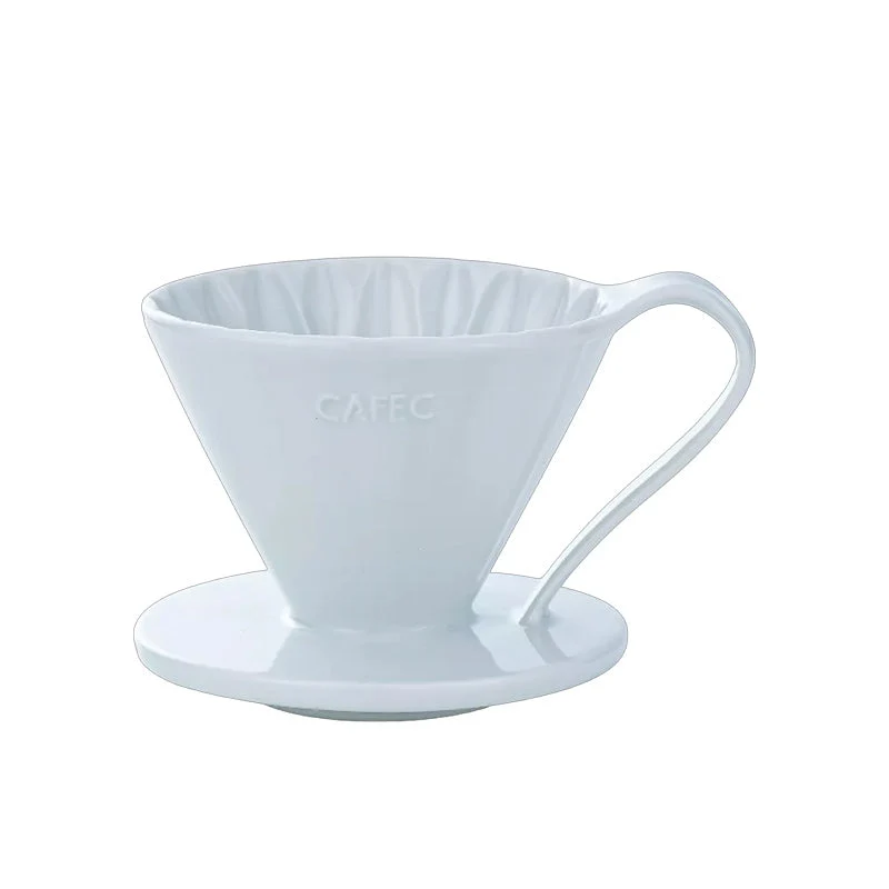 Dripper Céramique Arita Blanc - 4 Tasses | Cafec