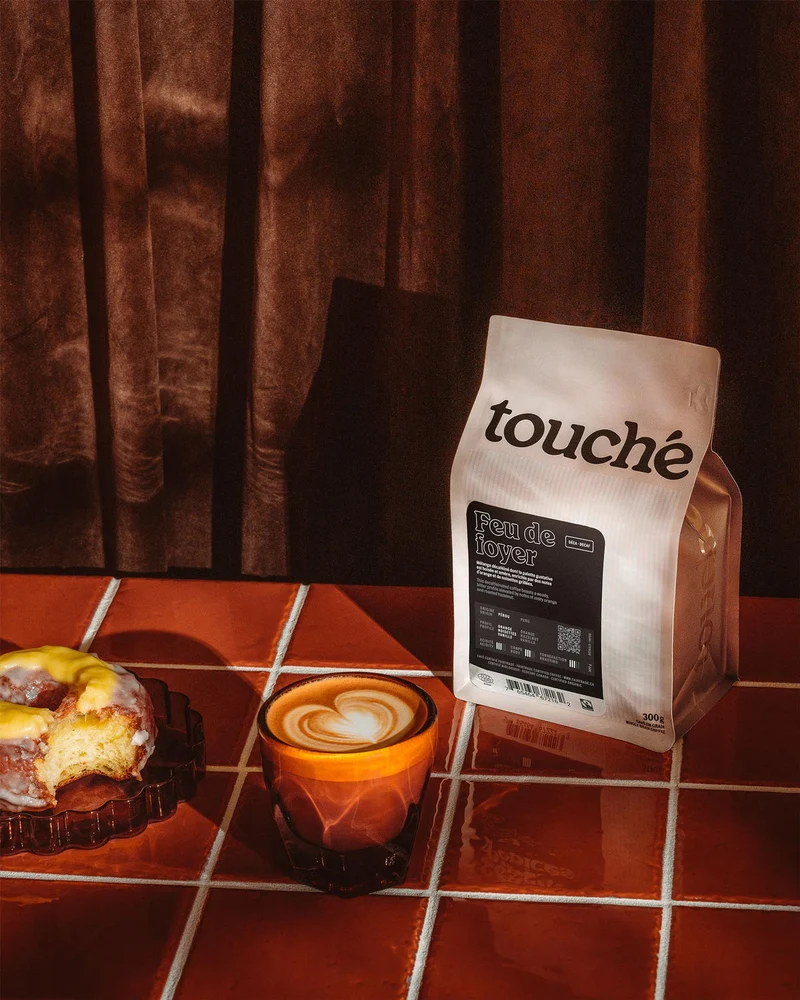 Café Touché - Feu de foyer décaf (2006 Bio)
