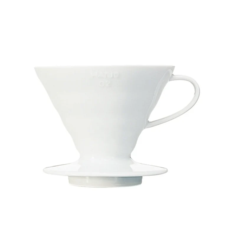 Hario V60-02 : infuseur à café en céramique, cône à 60°, 1 à 4 tasses