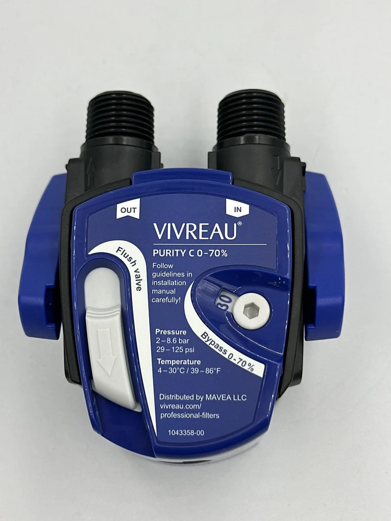 Vivreau - Tête de filtre à contournement variable 0-70% 1/2 NPT Male