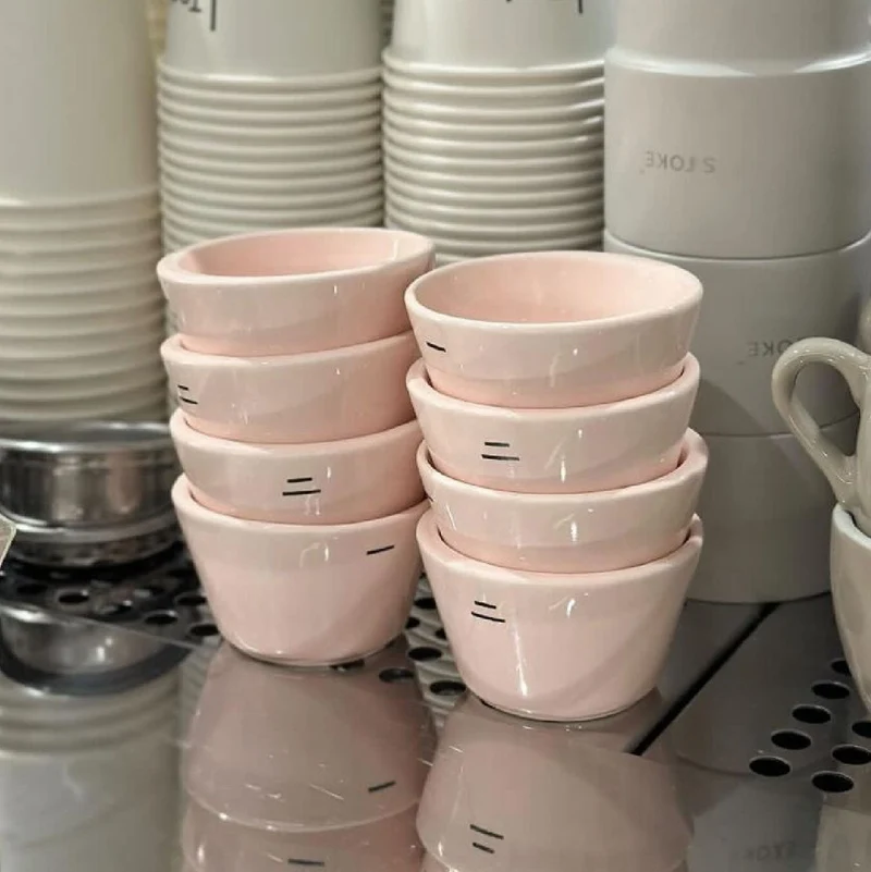 Ni Wares - Toto tasse à espresso double bec (Paquet de 2x70ml)