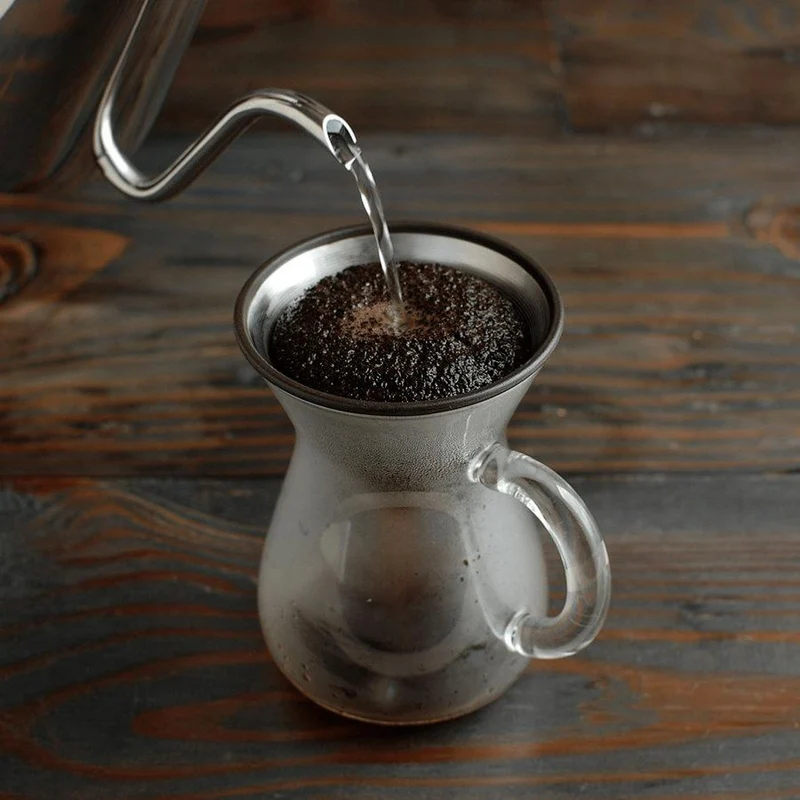 Carafe avec Filtre Permanent Inox SCS-04-CC-ST - 600 ml | Kinto