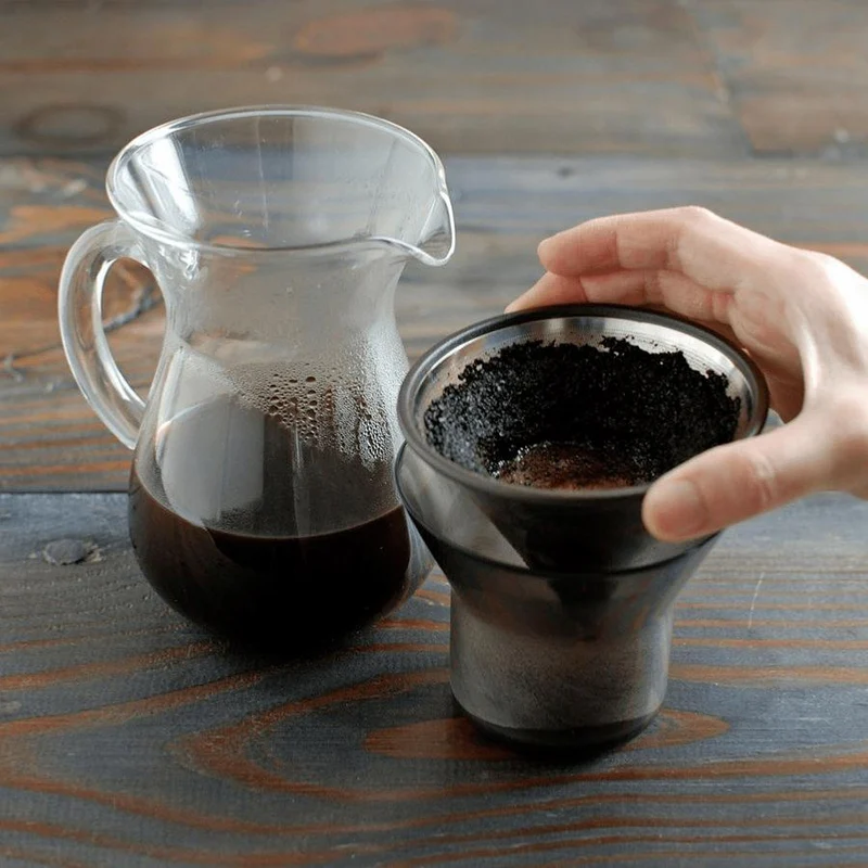 Carafe avec Filtre Permanent Inox SCS-02-CC-ST - 300 ml | Kinto
