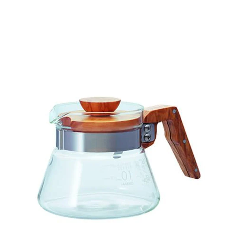 Carafe en Verre et Bois d'Olivier - 400 ml | Hario