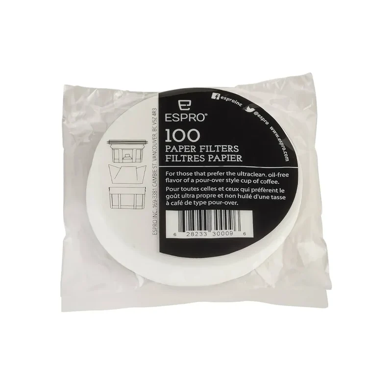 100 Filtres Papier Ronds pour P3/P5/P7 - 500 ml | Espro