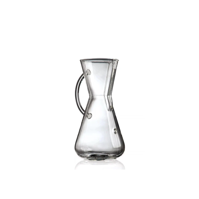 Cafetière Manuelle Slow Coffee avec Poignée - 3 Tasses | Chemex