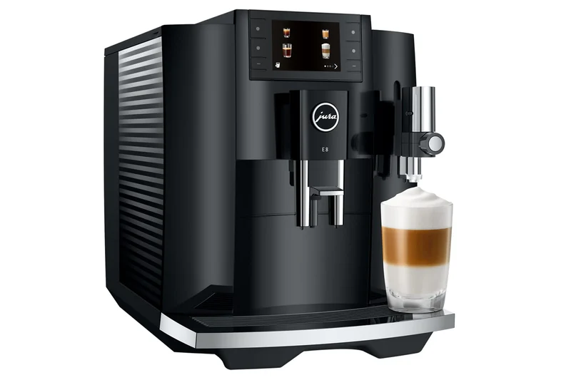 Jura E8 : machine à espresso super-automatique, moulin conique P.A.G.2, réservoir 1,9 L | Carte-cadeau de 150 $ incluse