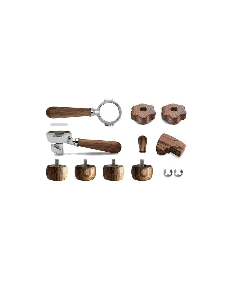 Lelit - Kit complet en bois zébré compatible avec Bianca