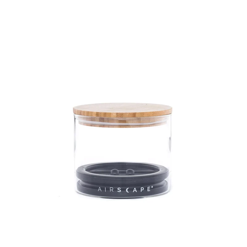 Boite conservatrice Verre et couvercle en Bambou - 250 Gr | Airscape