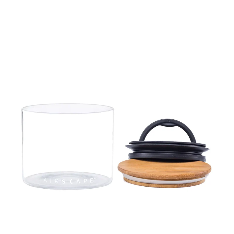 Boite conservatrice Verre et couvercle en Bambou - 250 Gr | Airscape