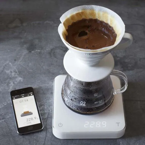Balance Chronomètre Pearl Pitch Noir - Garantie 2 ans | Acaia