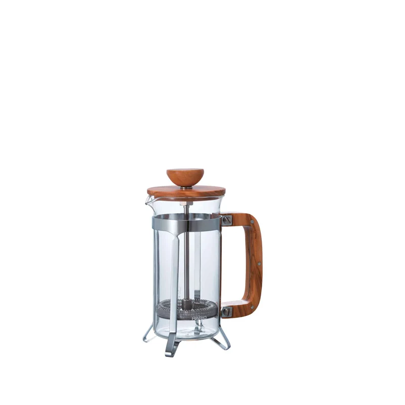 Cafetière Piston en Verre et Bois d'Olivier - 300 ml | Hario