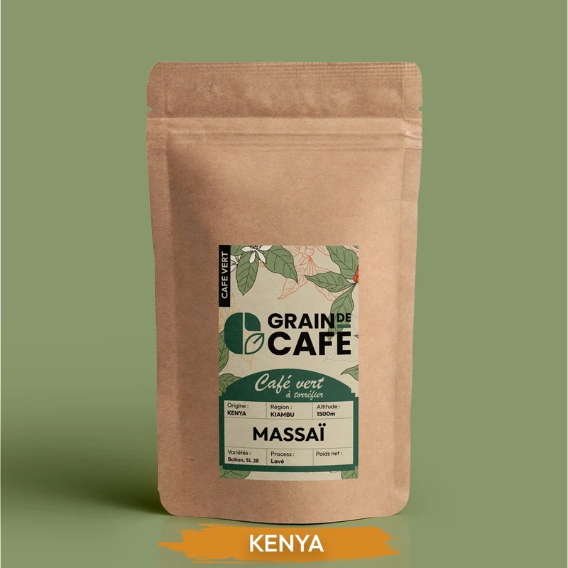 Café Vert Kenya Massaï - 1 Kg | 100% Arabica