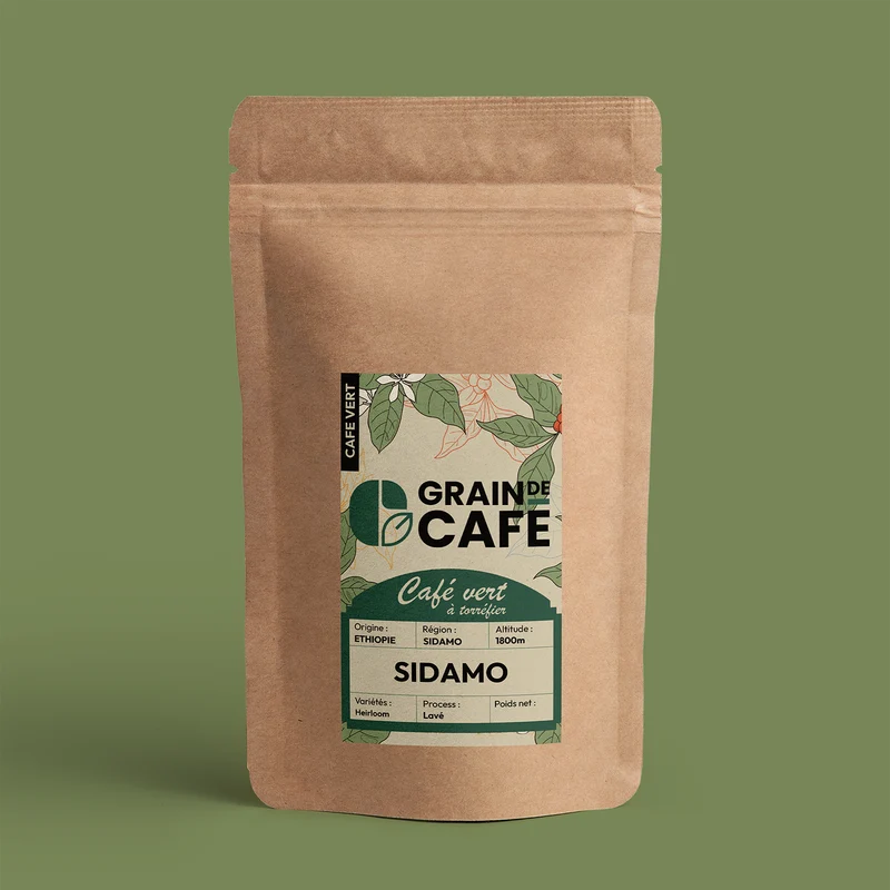 Café Vert Ethiopie Moka Sidamo - 1 Kg | 100% Arabica