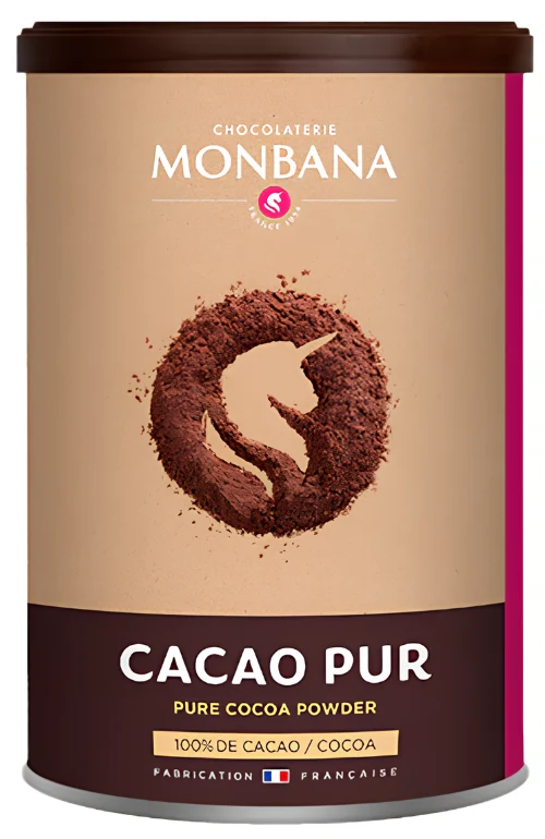 Chocolat en poudre 100% Pur Cacao - Monbana