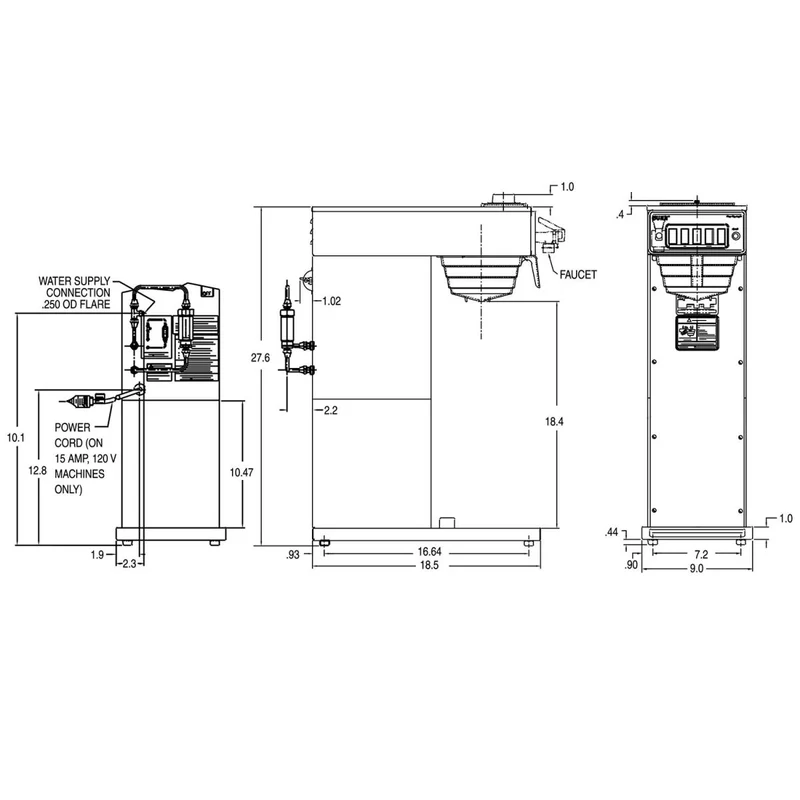 Bunn CWTF15-TS Thermal Server 120V 15A BT-PF