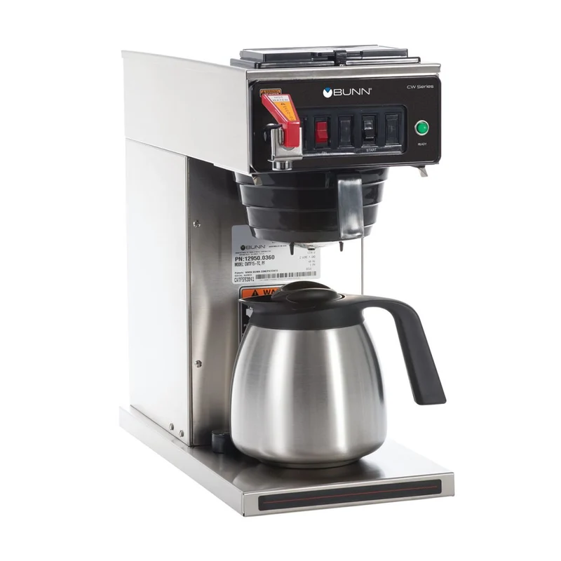 Bunn CWTF-DV-TC — Cafetière automatique compacte double tension, carafe thermique