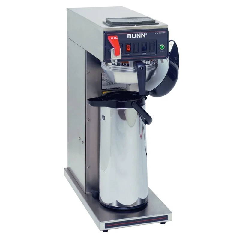 Bunn CWTF-APS-DV Dual Volt Système Airpot avec coffre et entonnoir en acier inoxydable