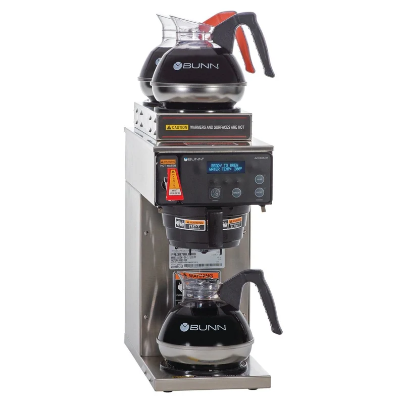 Bunn Axiom-DV-3T — Cafetière automatique branchée double tension, 3 réchauffeurs
