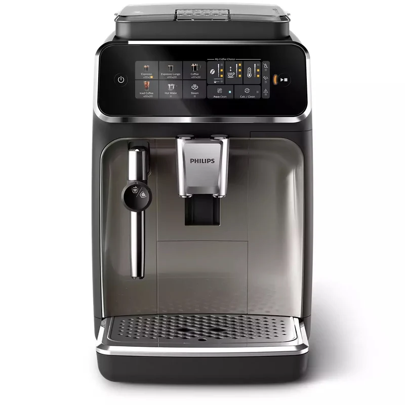 Machine à café automatique Philips 3300 — 5 boissons, moulin céramique, AquaClean