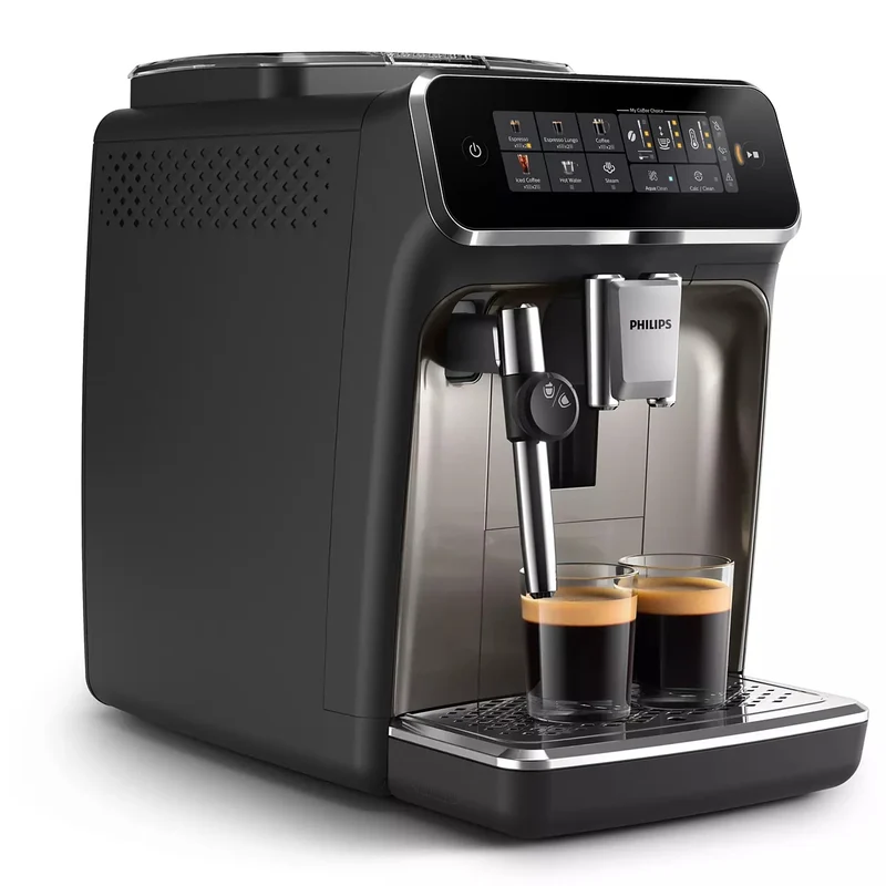 Machine à café automatique Philips 3300 — 5 boissons, moulin céramique, AquaClean