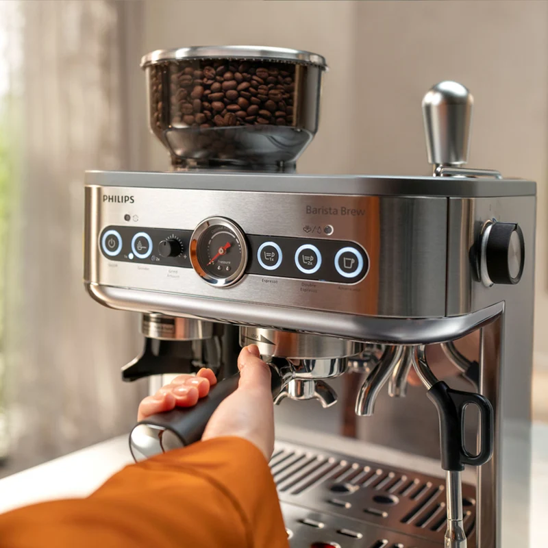 Philips - Machine à espresso semi-automatique Barista Brew High End