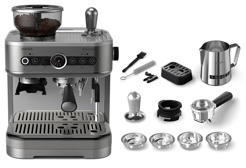 Philips - Machine à espresso semi-automatique Barista Brew High End