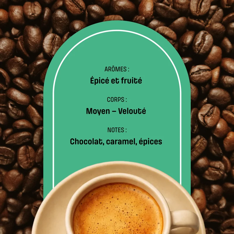 Café Moulu Presto - Blend Expresso Doux | 100% Arabica - Goût Italien