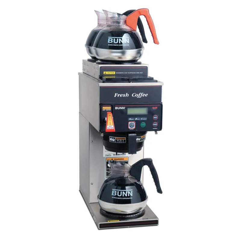 Bunn AxiomP-DV-3T — Cafetière automatique branchée double tension avec fonction de versage de secours