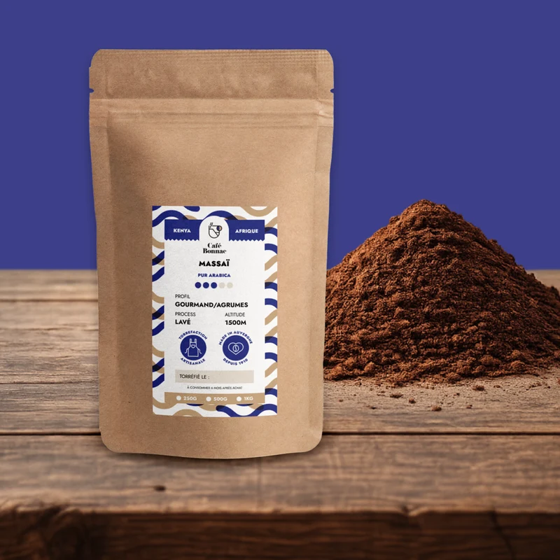 Café Moulu Kenya Massaï - Café Bonnac | 100% Arabica