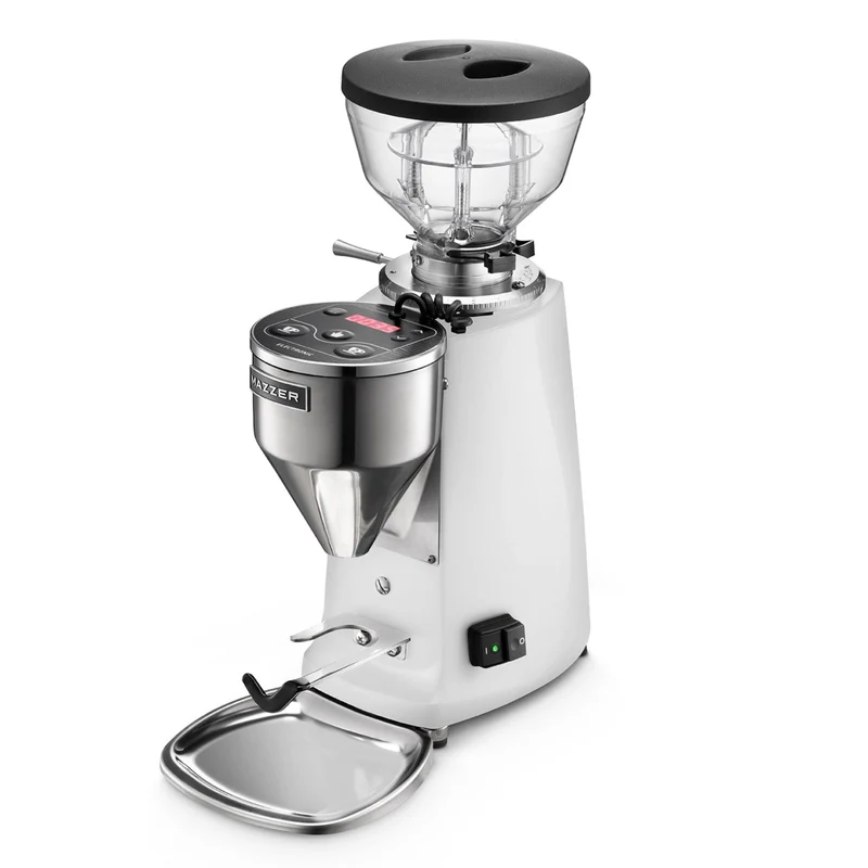 Mazzer Mini E (type A) — Moulin commercial compact, meules plates 64 mm, minuterie électronique
