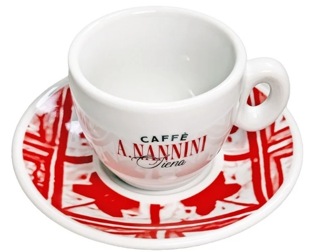 Tasse à Cappuccino rouge - Caffè Nannini