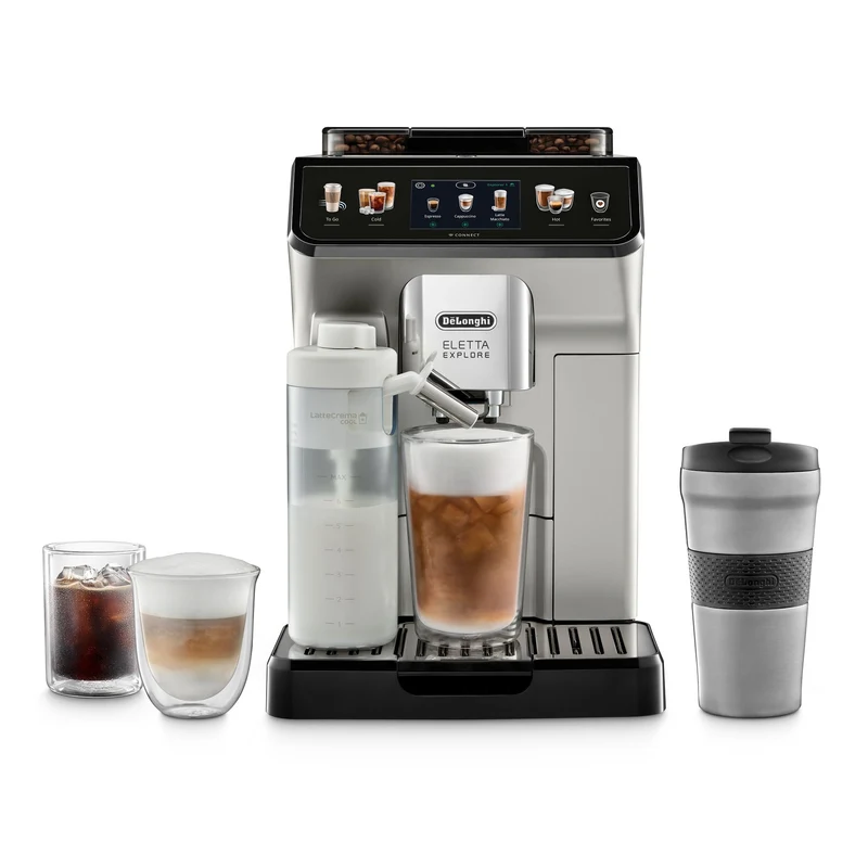 DeLonghi - Machine à espresso automatique Eletta Explore (avec Cold Brew)