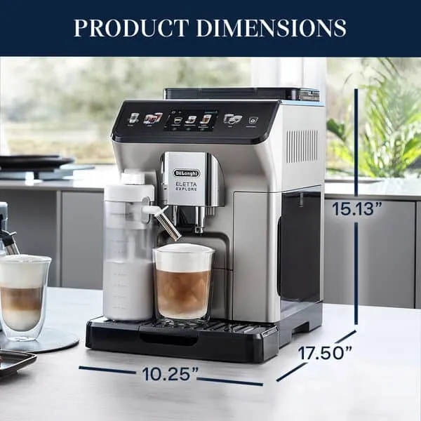 DeLonghi - Machine à espresso automatique Eletta Explore (avec Cold Brew)