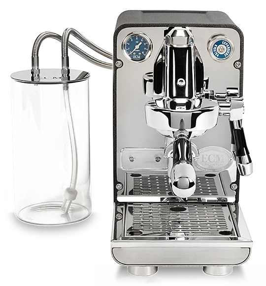 ECM Puristika — Machine à espresso compacte, groupe E61, PID, sans buse vapeur, 195 mm