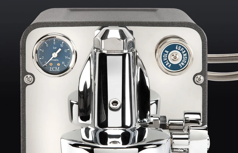ECM Puristika — Machine à espresso compacte, groupe E61, PID, sans buse vapeur, 195 mm