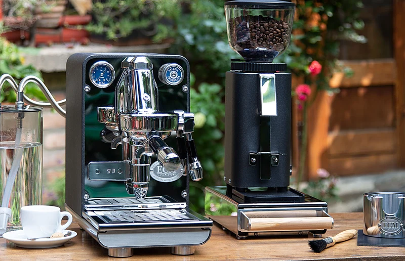 ECM Puristika — Machine à espresso compacte, groupe E61, PID, sans buse vapeur, 195 mm